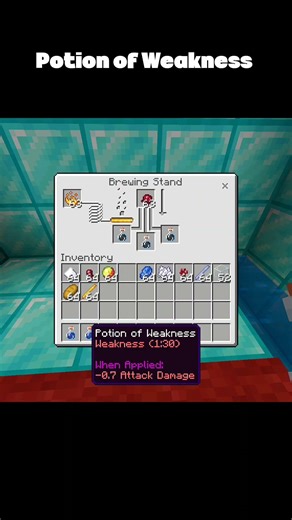 How to make potion of weakness