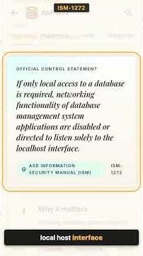 Stop Open Database Access! ISM-1272 Explained
