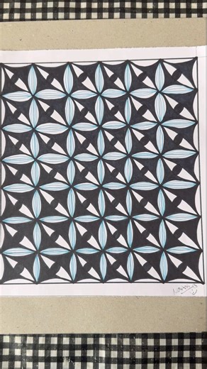 Simple zen pattern #art #zentanglelegend #naans