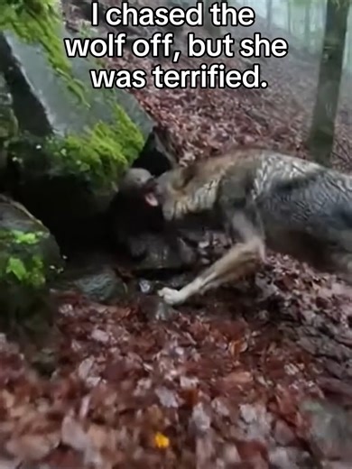 I found her hiding from a wolf in the rain 💔 Real animal rescues that cross borders ❤️🐾 Giving animals a second chance at life. Follow to help save lives 🌍 #animals #animalrescue #foryou #friendship #us