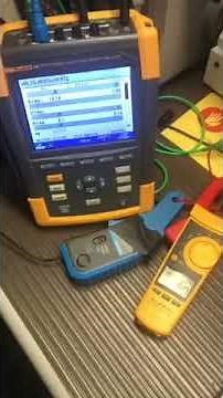 #76: Fluke 435 II Analizador de calidad de energía midiendo corriente DC.