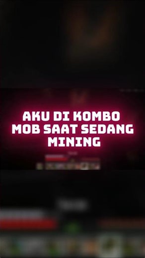 AKU DI KOMBO OLEH MONSTER SAAT SEDANG MINING!!! #indonesia #minecraft #games