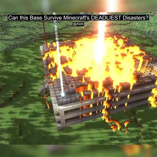 my BASE got hit by an orbital strike laser in minecraft's deadliest challenge..