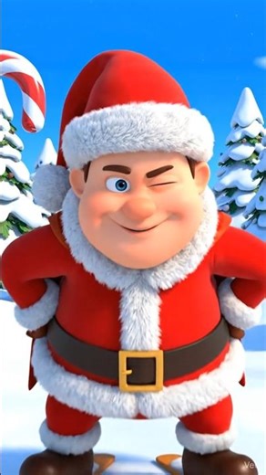 Santa's Christmas Skiing Fun!