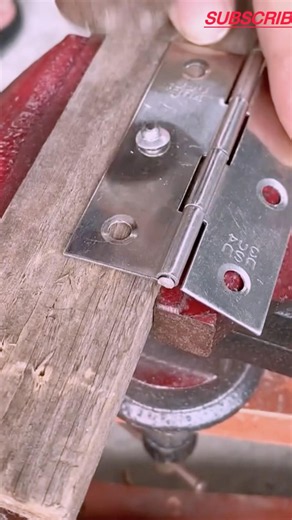 How to Install a Door Hinge on Wood Like a Pro | Easy Woodworking Tutorial 🤙 #craft #outdoors