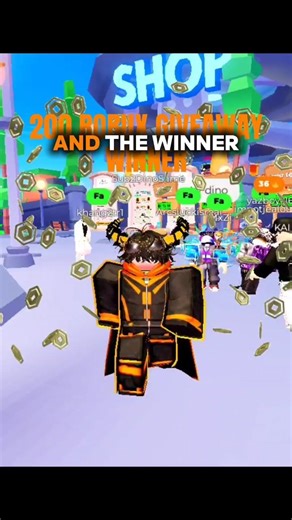 🎁✨200 robux giveaway winner! | #roblox #freerobux #robuxgiveaway