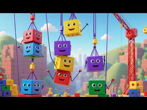 Five Little Toy Cranes Lift Lift Lift | Construction Trucks Song for Kids