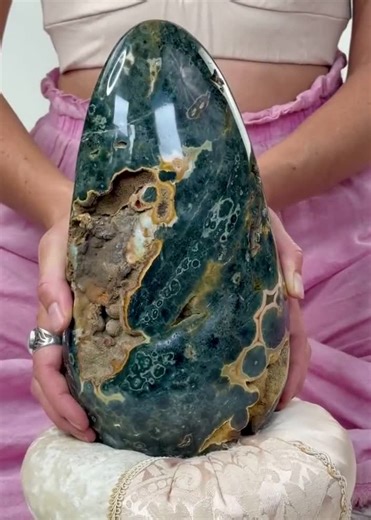 Large Ocean Jasper Freeform With Druzy Caverns | Collector Crystal From Madagascar - Etsy