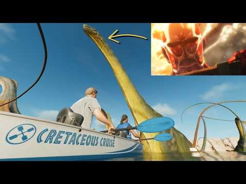 What happens when you come face-to-face with a giant "Titanosaurus".....