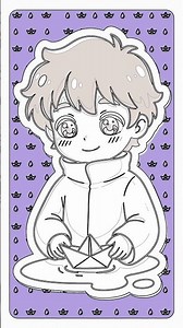 Step-by-Step: Draw Anime Boy & Paper Boat (Easy)