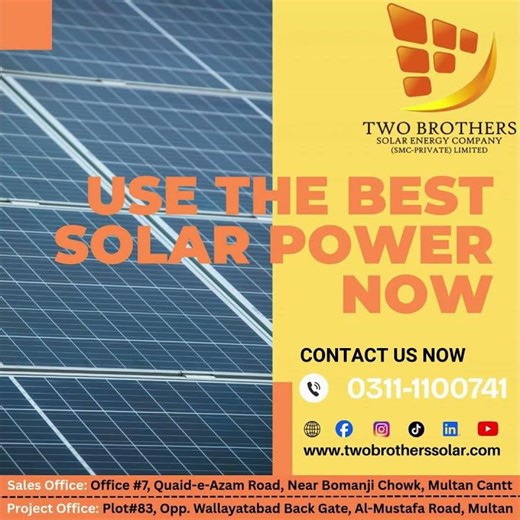 Use the Best Solar Power Now - Two Brothers Solar Energy Company