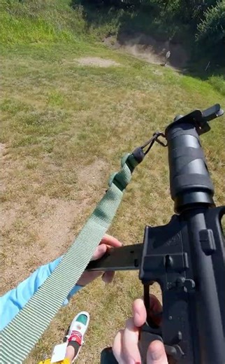 POV HR DOE 9MM SMG Speed Reload on Steel 🔥