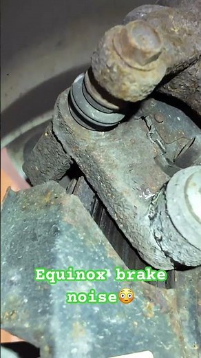 Equinox brake noise! Yes our shop is in the rust belt! #chevy #equinox #gm #brakes #noise