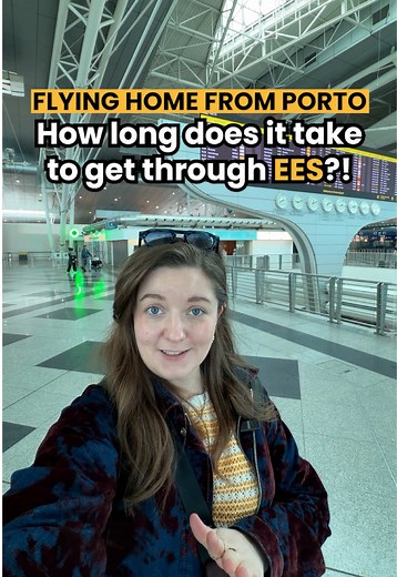 Porto Airport EES Queues for Flights Home