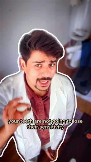 Stop using anti sensitive tooth paste #dentist #dentalcare