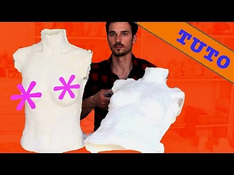 Buste féminin - Tirage en plâtre