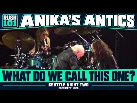 Anika's Antics as she Plays a Recorder During Working Man! | Rush Seattle Night 2 |