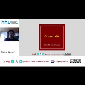 Grammatik 08: Syntax I (Satzglieder, Phrasen, Konstituenten)