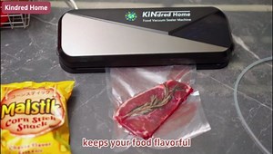 Food Vacuum Sealer Machine - 95kPa Multi-functional Compact Vacuum Sealer with External Vac Function, Dry/Moist Modes with Free 10 Bags and 1 Bag Rolls Vaccuum for Food Storage Home Kitchen (White)
