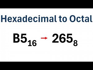 How to Convert Hexadecimal to Octal