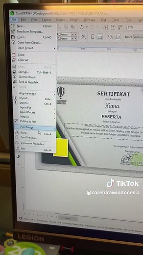 Pahami Print Merge di Corel Draw dalam 1 Menit