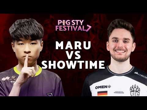 MARU vs SHOWTIME: Brutal PvT! | PiGFest 7.0 Semi Finals (Bo7 TvP) - StarCraft 2