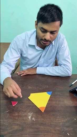 Angle Sum Property of a Triangle | Easy Demonstration | Maths Concept