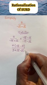 Rationalization of Surd #educational #mathematics #students #rationalization #surds | Table of Knowledge TV