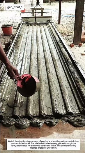 Precision Concrete Panel Casting Process | Smooth Finish with Custom Mold System