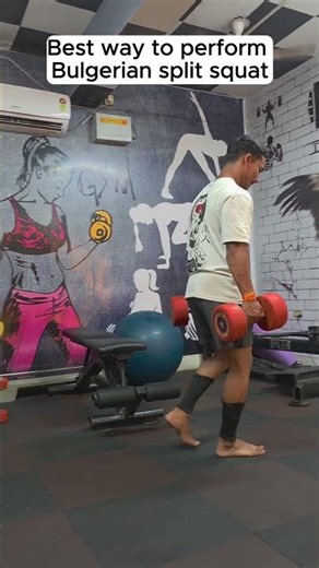 New trick to perform Bulgerian split squats #shorts #viralshorts