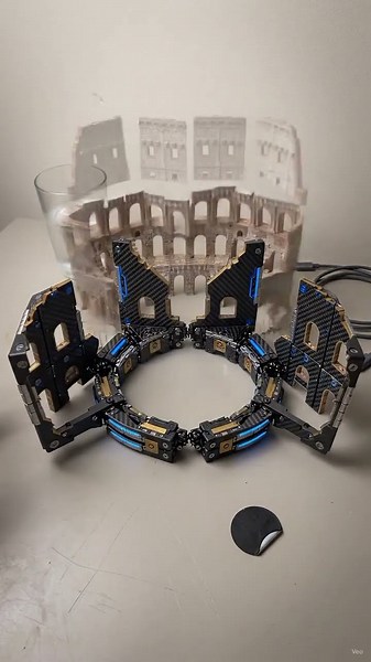 🏛️ Mechanical Cube → Colosseum Transformation ⚙️