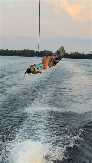 Shaun Murray on Instagram: "Presley’s first bigger wake backroll. Nice work P 🤜🏼💥🤛🏼 Setup: Hyperlite Prism 134 Speed : 18 mph Boat : @montaraboats 25’ #Wake #Board #Flip ##BackRoll #Trick #Air #HangTime #Maneuver #HowTo #Go #Big #Boat #Lake #Life #Outdoor #Activities #Fun #Sun #Family #Friends #StayActive #Kids #Wakeboarding"