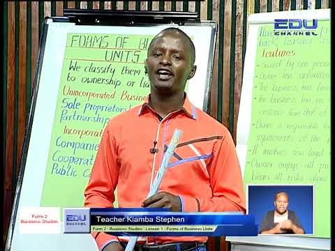 Business Studies Form 2 Forms of Business Part 2