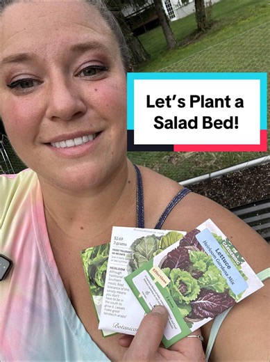 Love having a bed dedicated to my salad greens! #goplantplants #gardening #fallgarden #gardensalad #plantingseeds