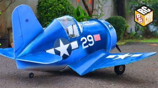 Babyplane Channel: Watch the cartoon F4U Corsair RC plane soar!