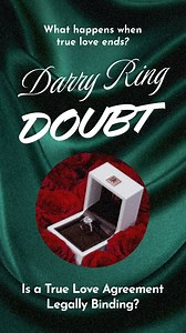 Darry Ring promises “one love, one lifetime.” But can that vow hold up in court, or is a "True Love Agreement" just romantic marketing? 💎Tap the LINK IN COMMENTS to learn more about Darry Ring's unique vow and symbolism, and what happens if love takes an unexpected turn. #DarryRing | American Marriage Ministries
