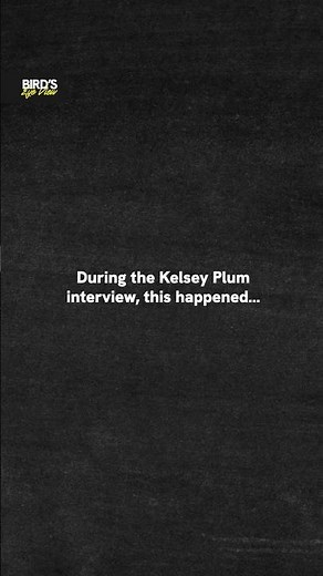 An unexpected guest during the Kelsey Plum interview 😂