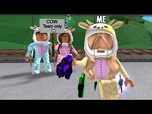 I Found a COW Team ONLY, SO I Went UNDERCOVER..(Murder Mystery 2)