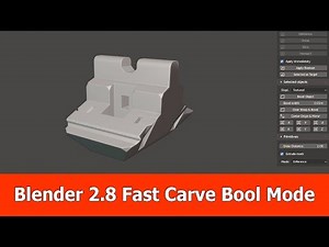 Blender 2.8 Hardsurface Addon Fast Carve : Bool Modes
