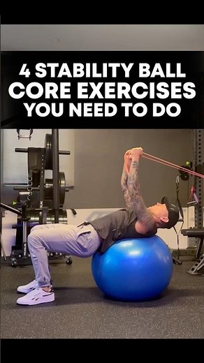 Stability Ball Core Training #coretraining #abs #stabilityball