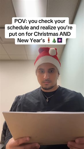 Waleed OnShift on Instagram: "Me opening my schedule thinking I’m off for the holidays #healthcarehumor #healthcarelife #nightshift #dayinthehealthcare #pov"