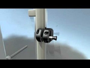 MagnaLatch Side Pull - Round Post & Glass Installation