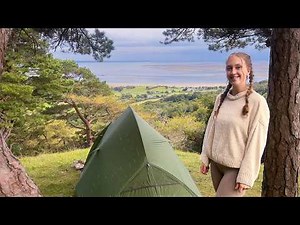 Solo Girl Rain Camping | Cosy Campfire Cookout