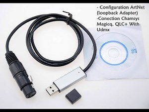 Conection ArtNet Chamsys Magicq, Qlc + with Udmx (usb dmx)