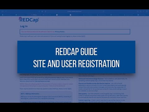 CASCADE: REDCap Guide – Site and User Registration