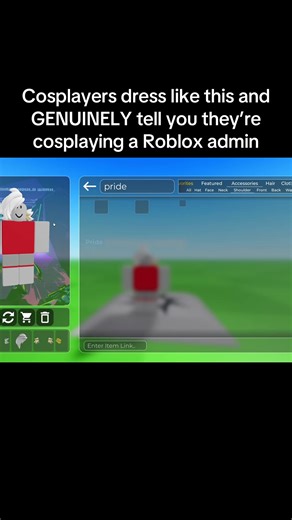 Cosplaying admins ESPECIALLY when you’re giving them your gay headcanons in the outfit is so weird n gross those are actual people #robloxfyp #fyp #viral #cosplay #retroslop