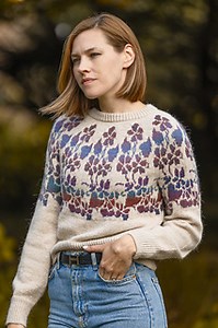 Sweet Violet Sweater pattern by Zanete Knits