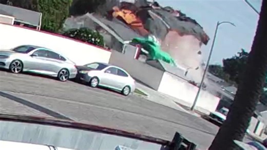 California Home Explodes on Camera, Injuring Man on Property