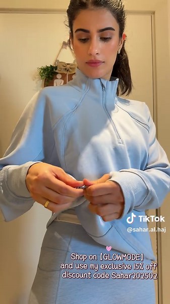 Search (GLOWMODEL on SHEIN or shop on GLOWMOMDE and use my exclusive 15% off discount code Sahar202502