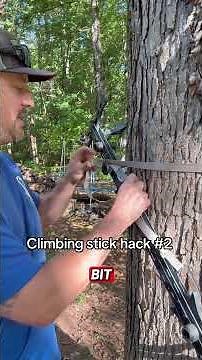 How to secure hawk helium climbing sticks to the tree better.